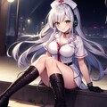 銀髪緑眼 8枚目