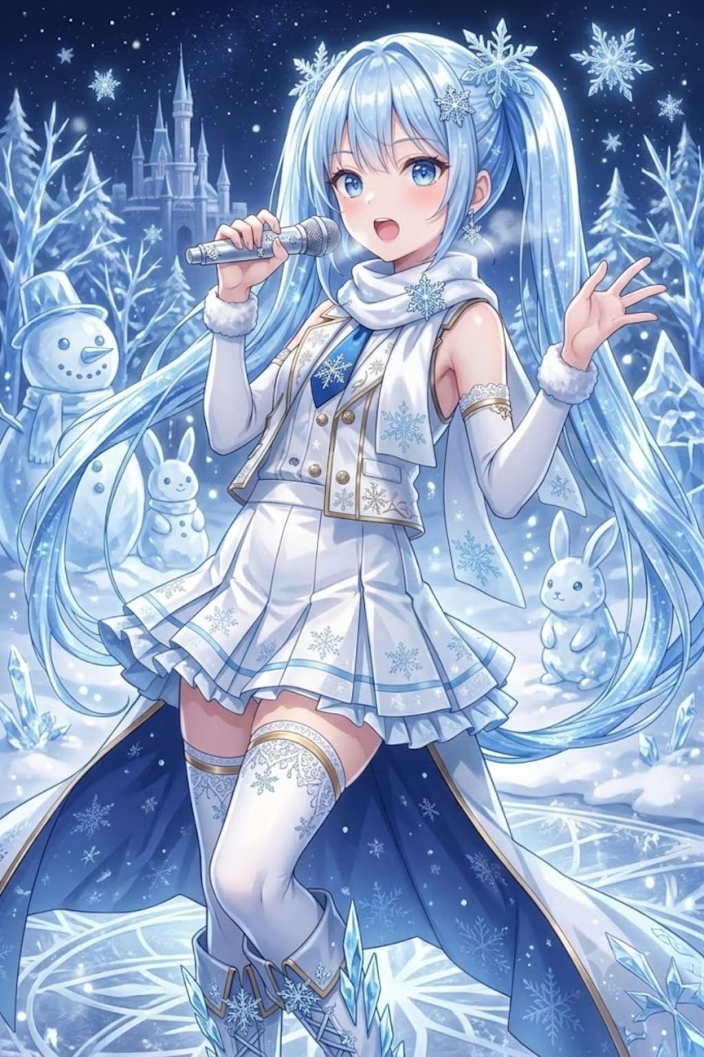V4B 雪ミク４（Geminiで編集）