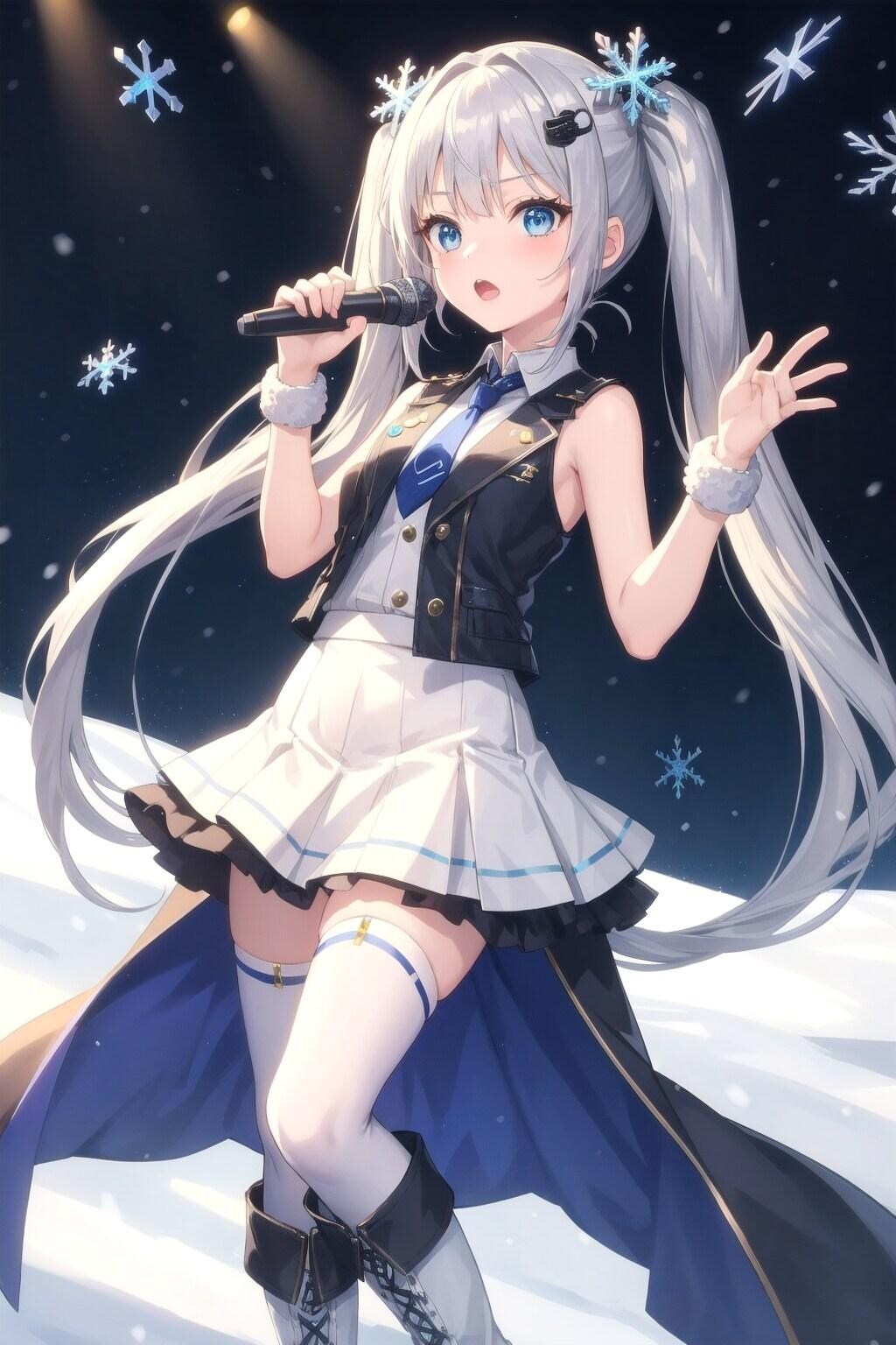 V4B 雪ミク４（Geminiで編集）
