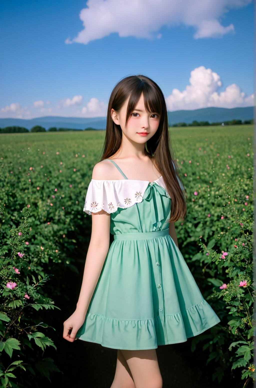 Browallia flower Girl
