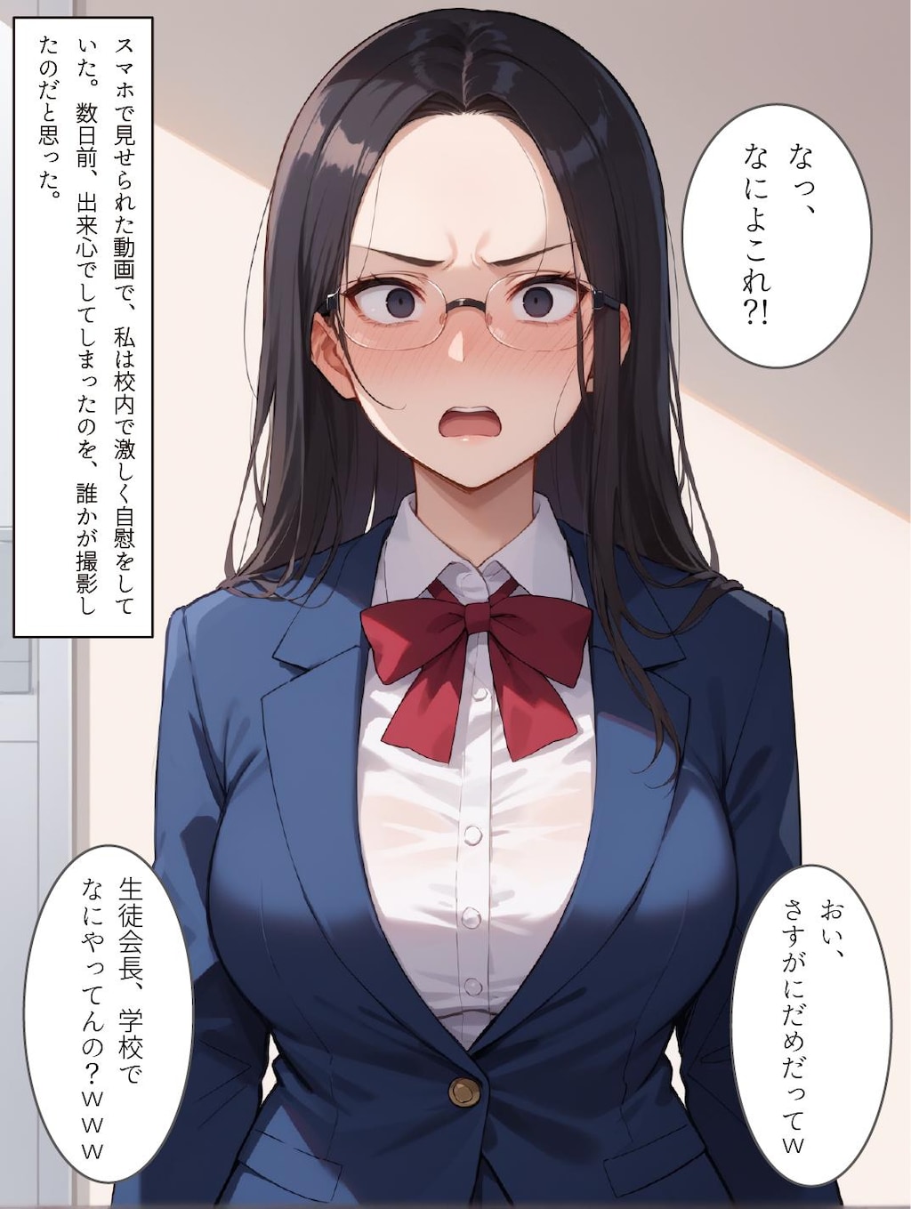 🌰95%OFF 33円🌰男子生徒に弱みを握られ…生徒会長「斉藤美月」の受難