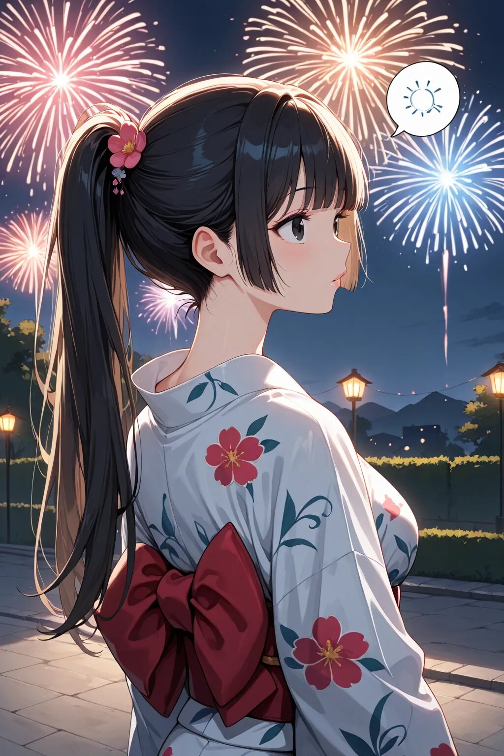浴衣の姫ポニテ(騎士)