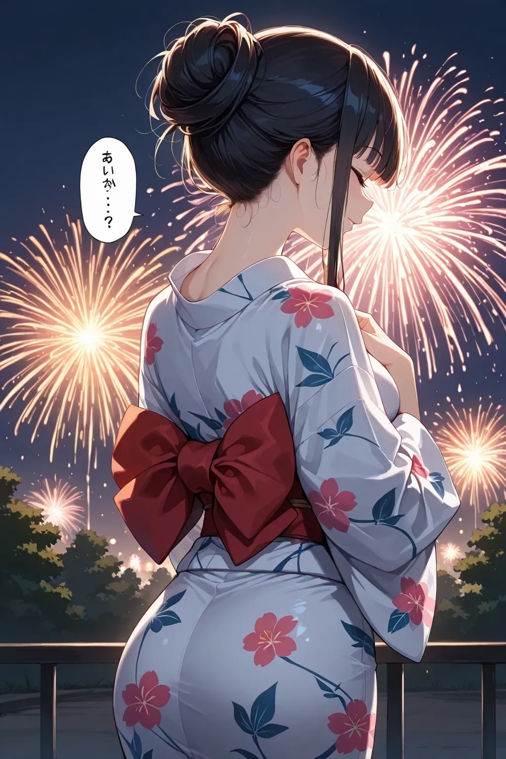 浴衣の姫ポニテ(騎士)