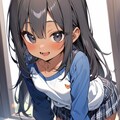 覗き込む女の子 2枚目
