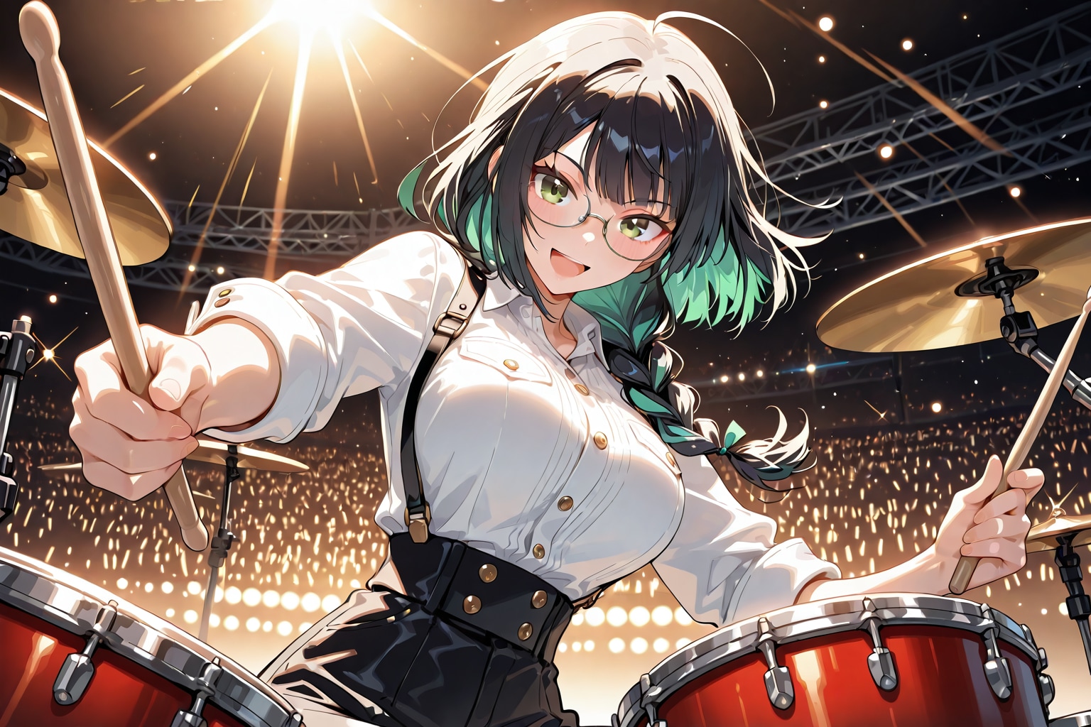 ドラムはDRAMじゃなくてDRUM ～DRAMちゃんも眼鏡三つ編み～