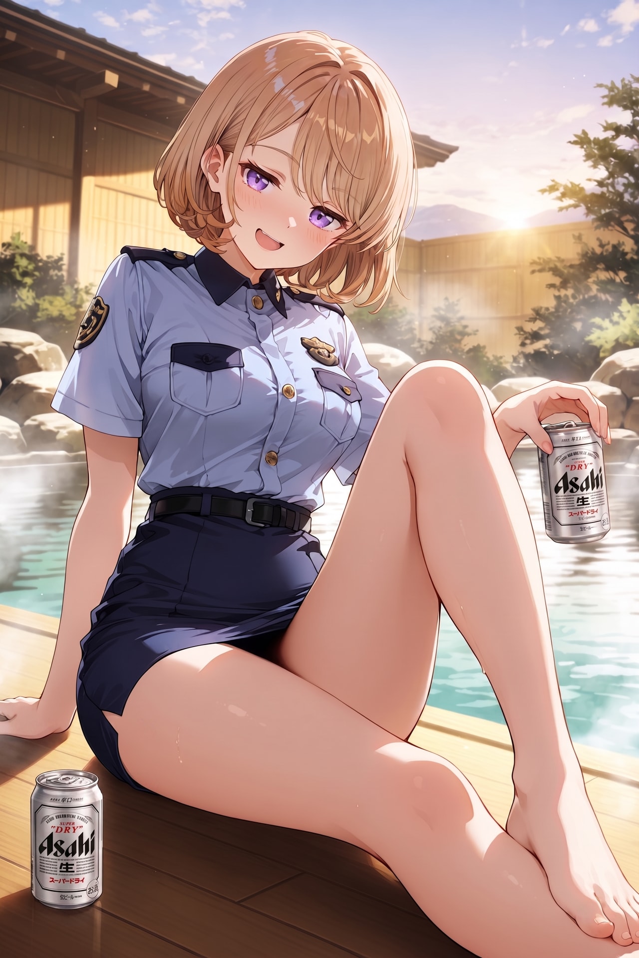 ジト目婦警さんとビール ～乾さつきのドライな日常～ Z527