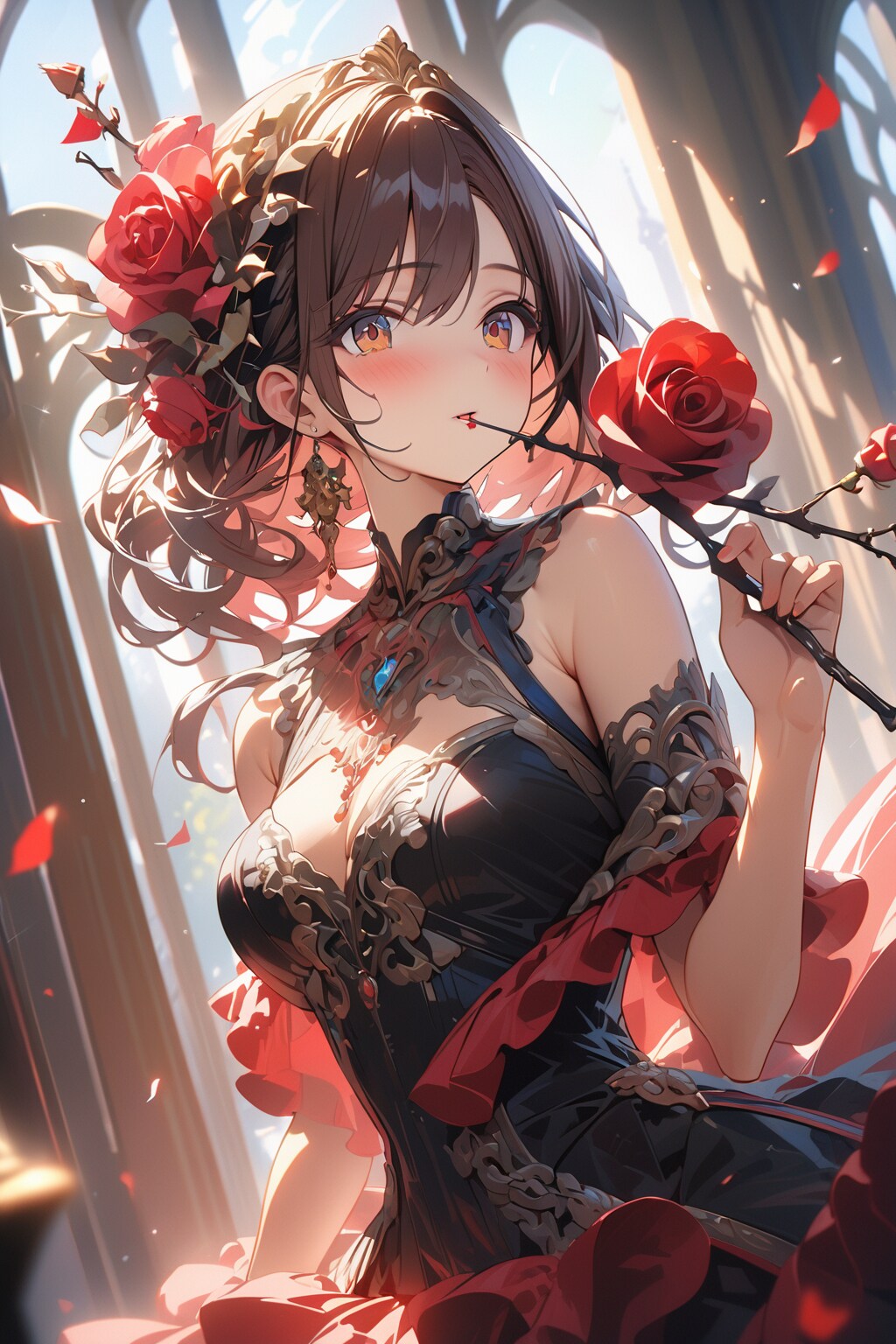 薔薇咥えチャレンジ！