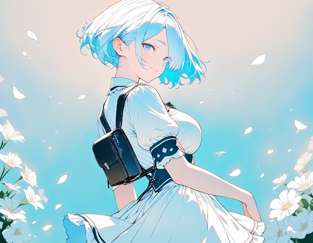 花畑とメイドさんXL