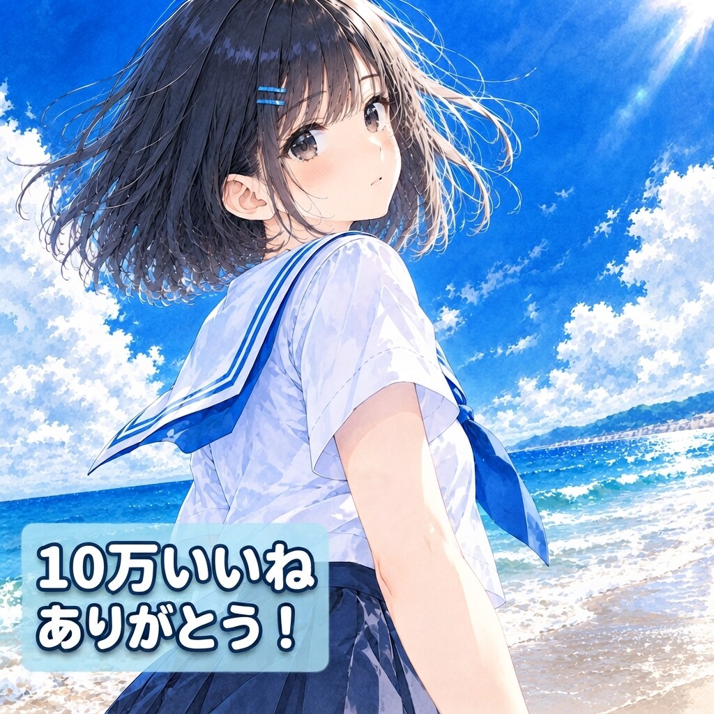 10万いいね！ありがとうございます！