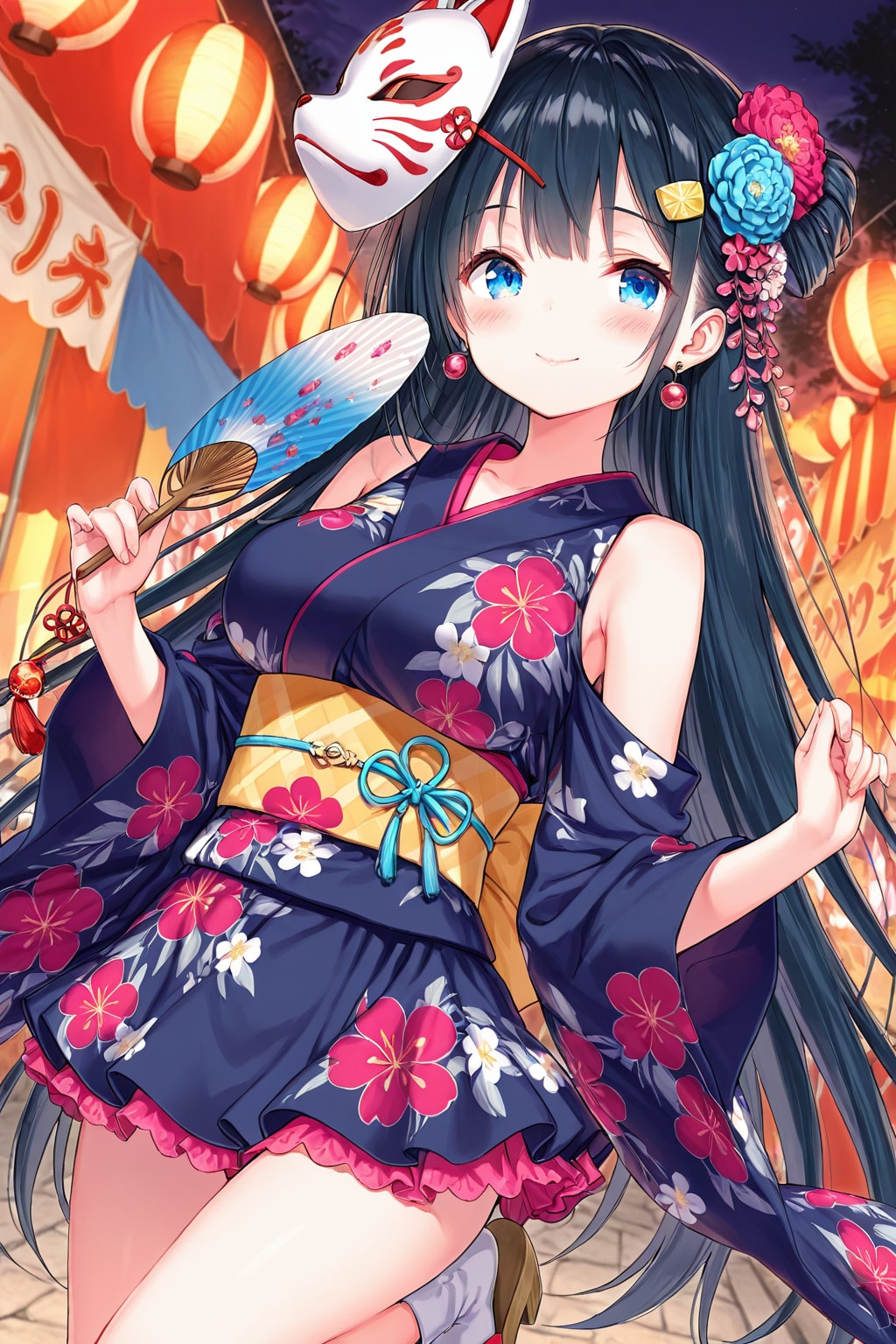夏祭りのひと時 | の人気AIイラスト・グラビア