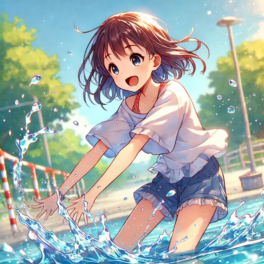 水遊び