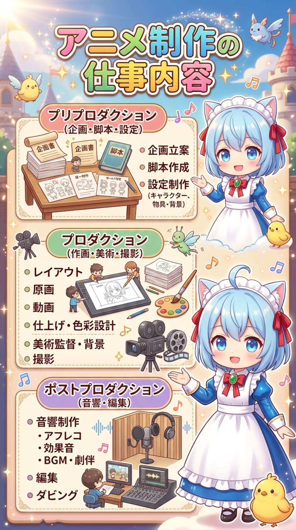 アニメ制作の仕事内容
