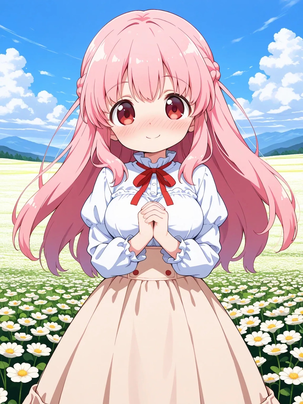 白いドレスのりなちゃん