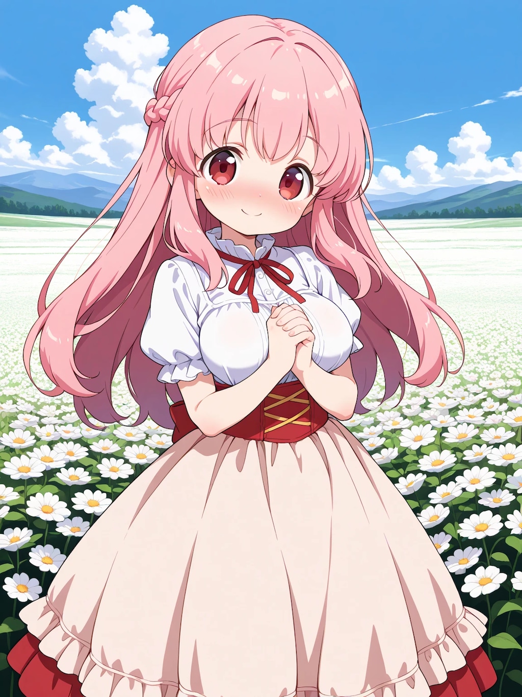 白いドレスのりなちゃん