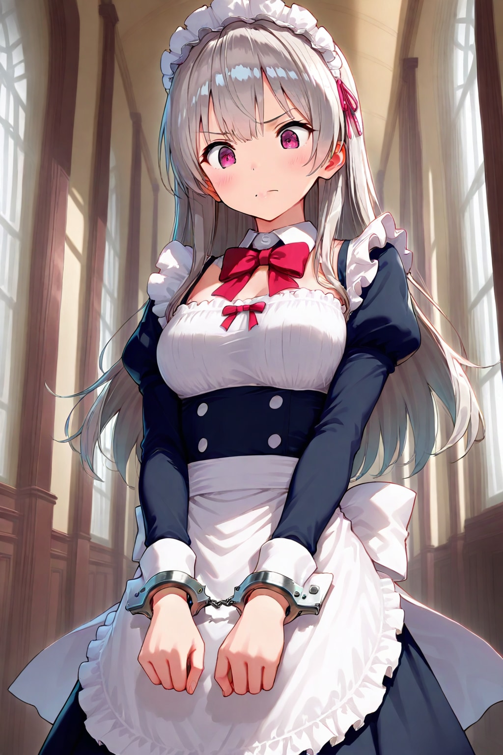 拘束されたメイド