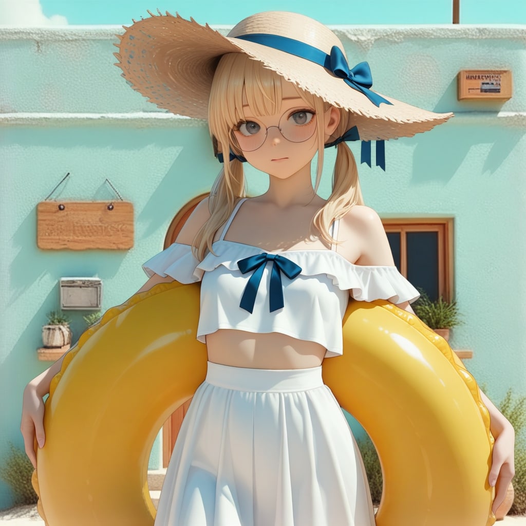 不機嫌なビーチガール | の人気AIイラスト・グラビア