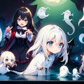 ゴーストはお友だちなのれす 4枚目
