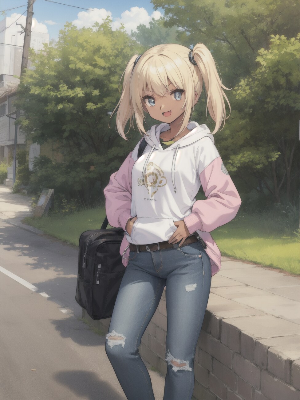 綺麗な自然に　女の子 | の人気AIイラスト・グラビア