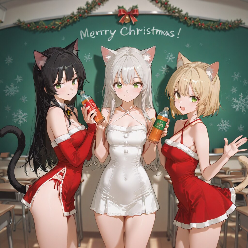 クラスでクリパ中！