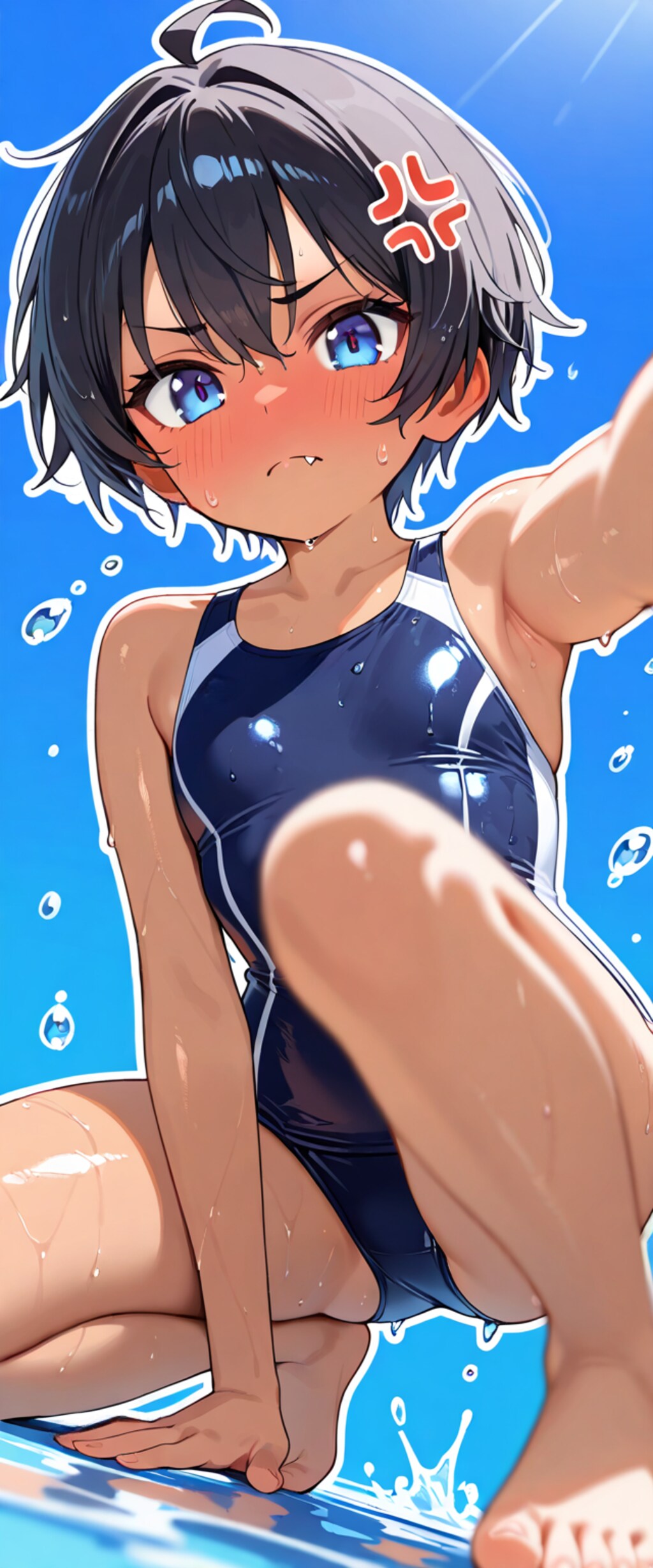 from below
