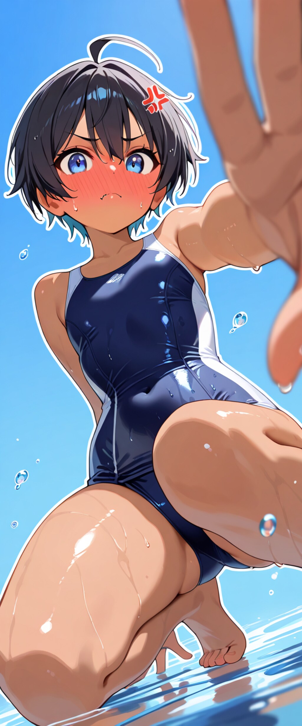 from below
