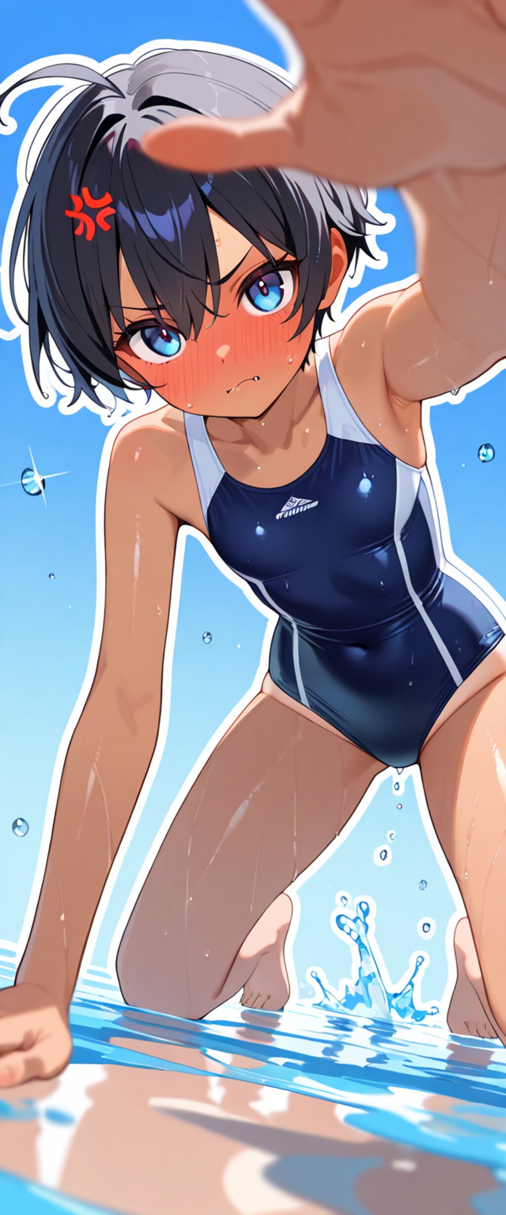 from below