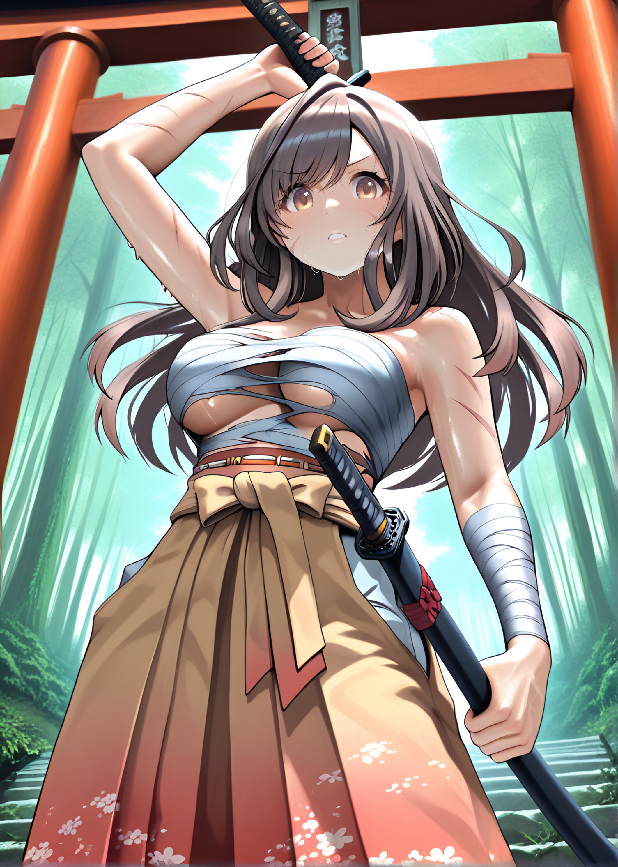 朝比奈月愛（AsahinaKagura）帯刀