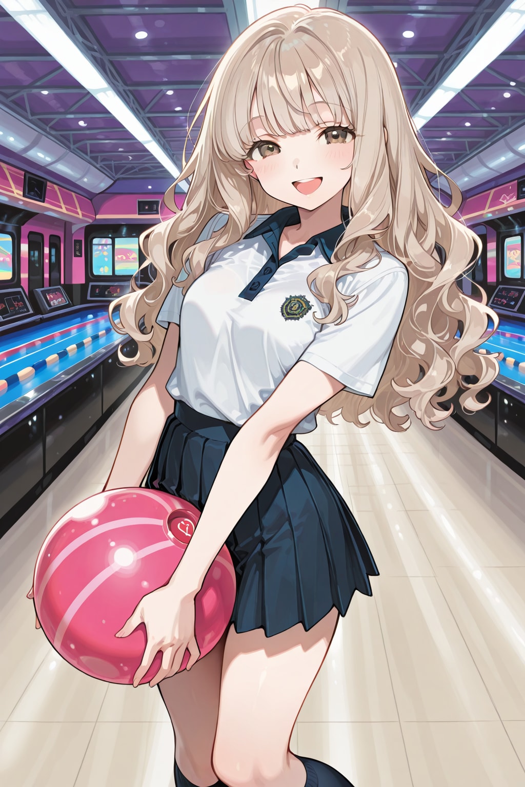 ギャルちゃんのボーリング | の人気AIイラスト・グラビア