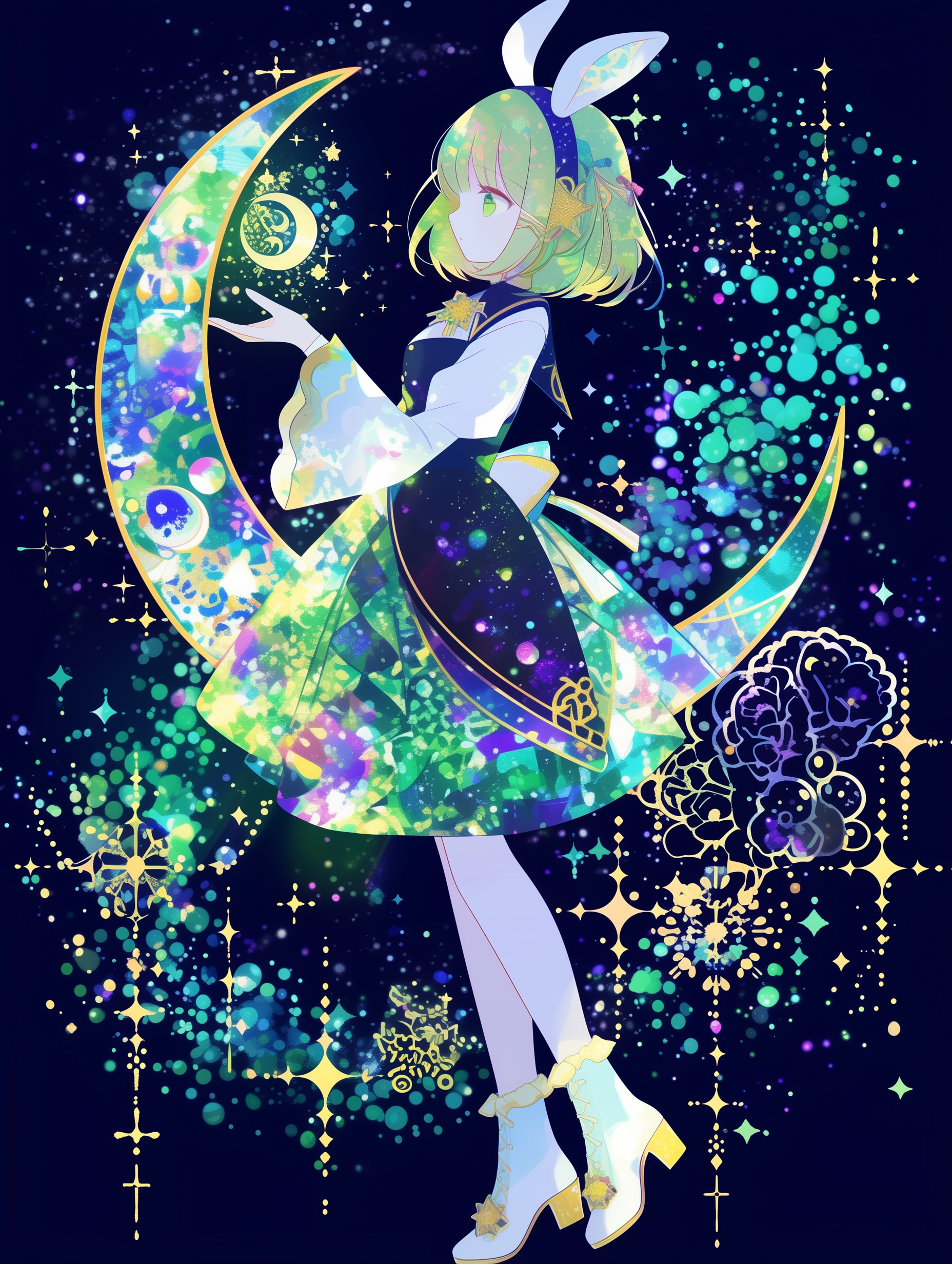 月うさぎ | の人気AIイラスト・グラビア