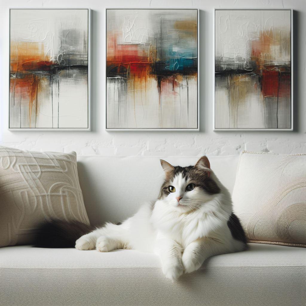 現代アートになった猫