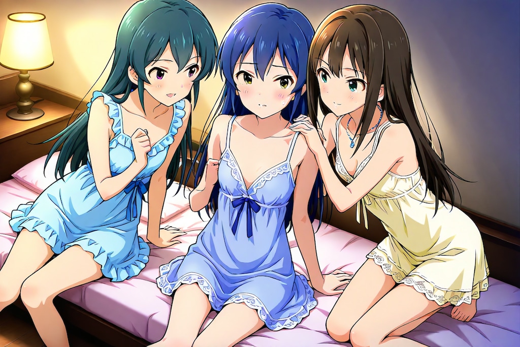 みんなでおとまり（青）