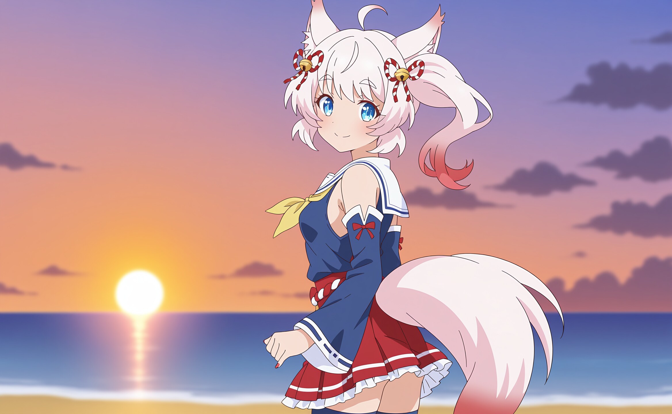 ホワン 海岸にて | の人気AIイラスト・グラビア