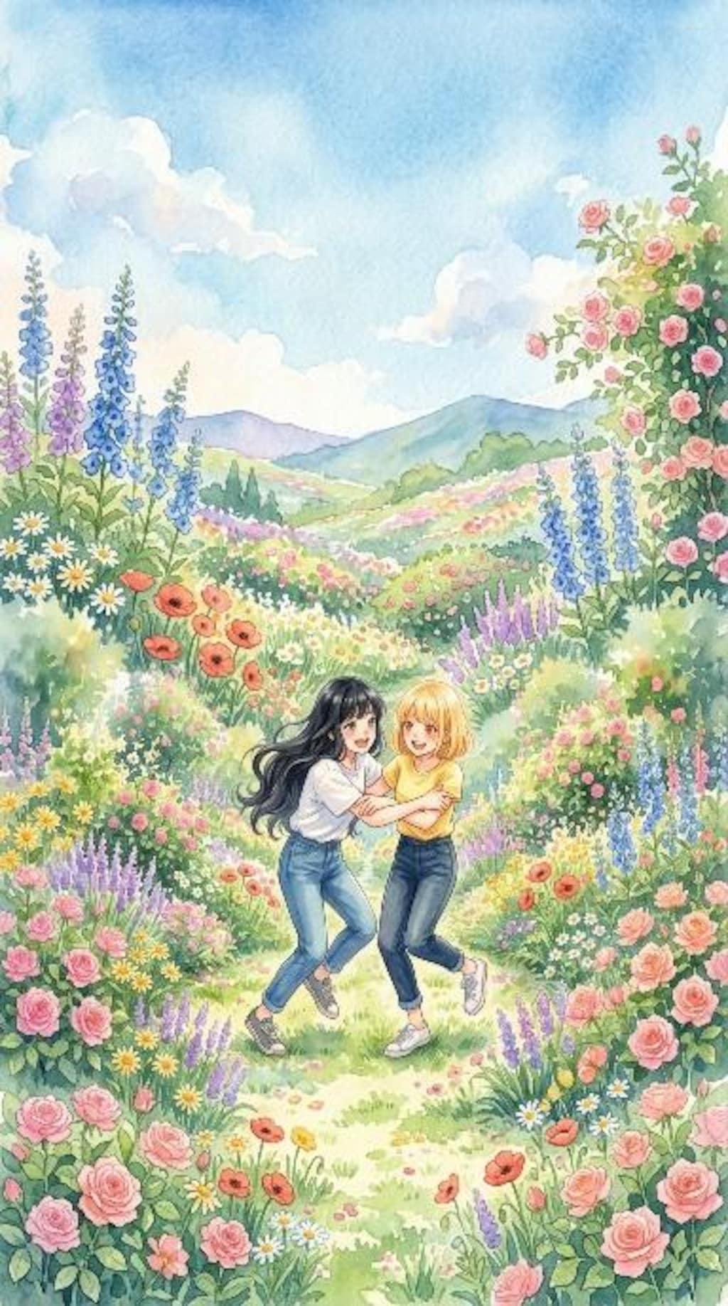 仲良し二人（リコリス）