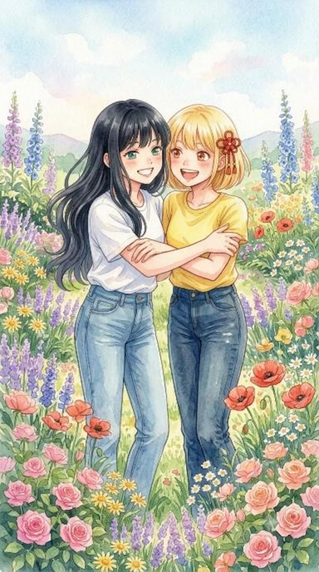 仲良し二人（リコリス）