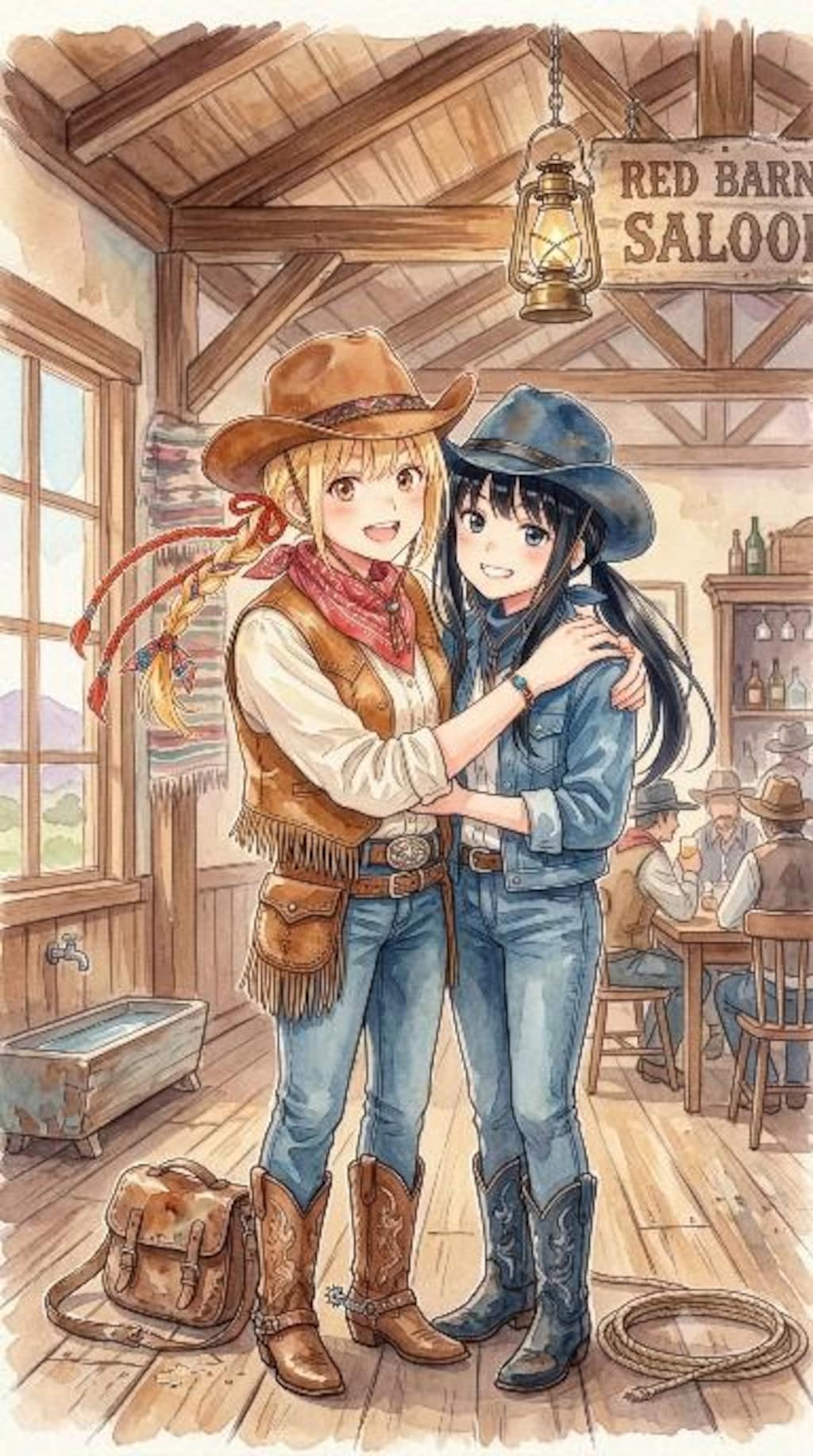 仲良し二人（リコリス）