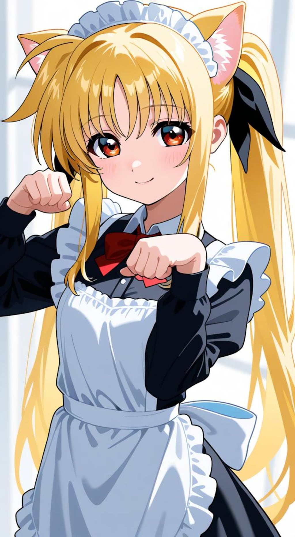 猫耳メイドにゃんにゃんフェイトちゃん
