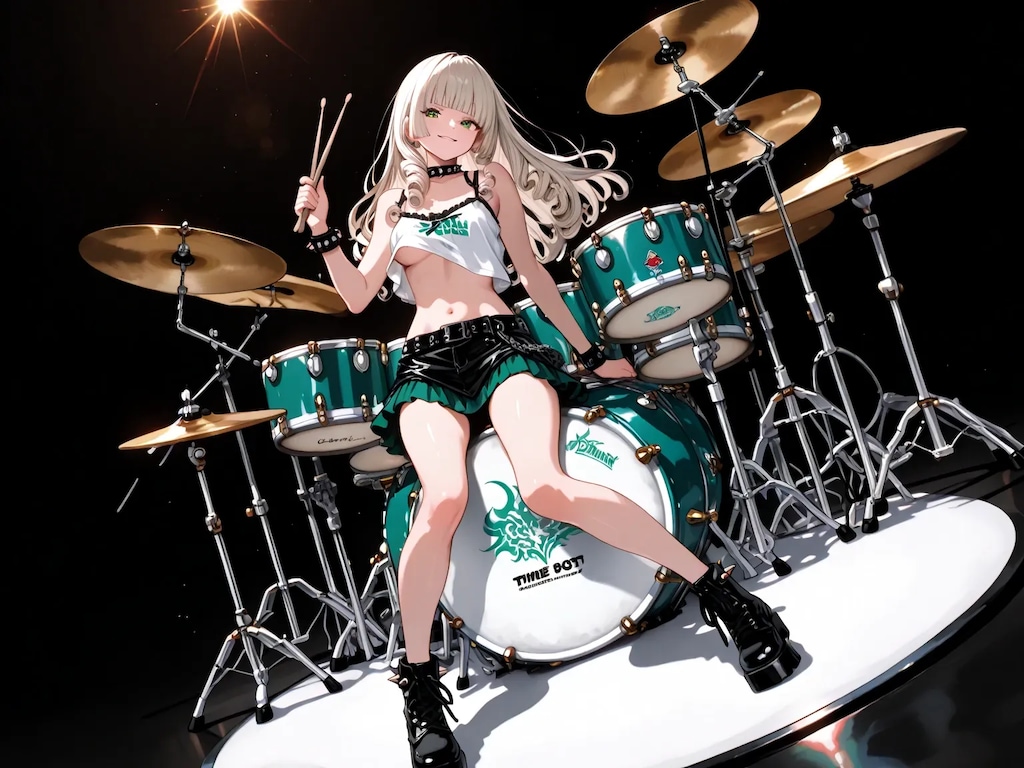 夏ライブ中でサボるグー子