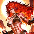 チャップスを装備した丙午のアマゾネス戦士 2枚目