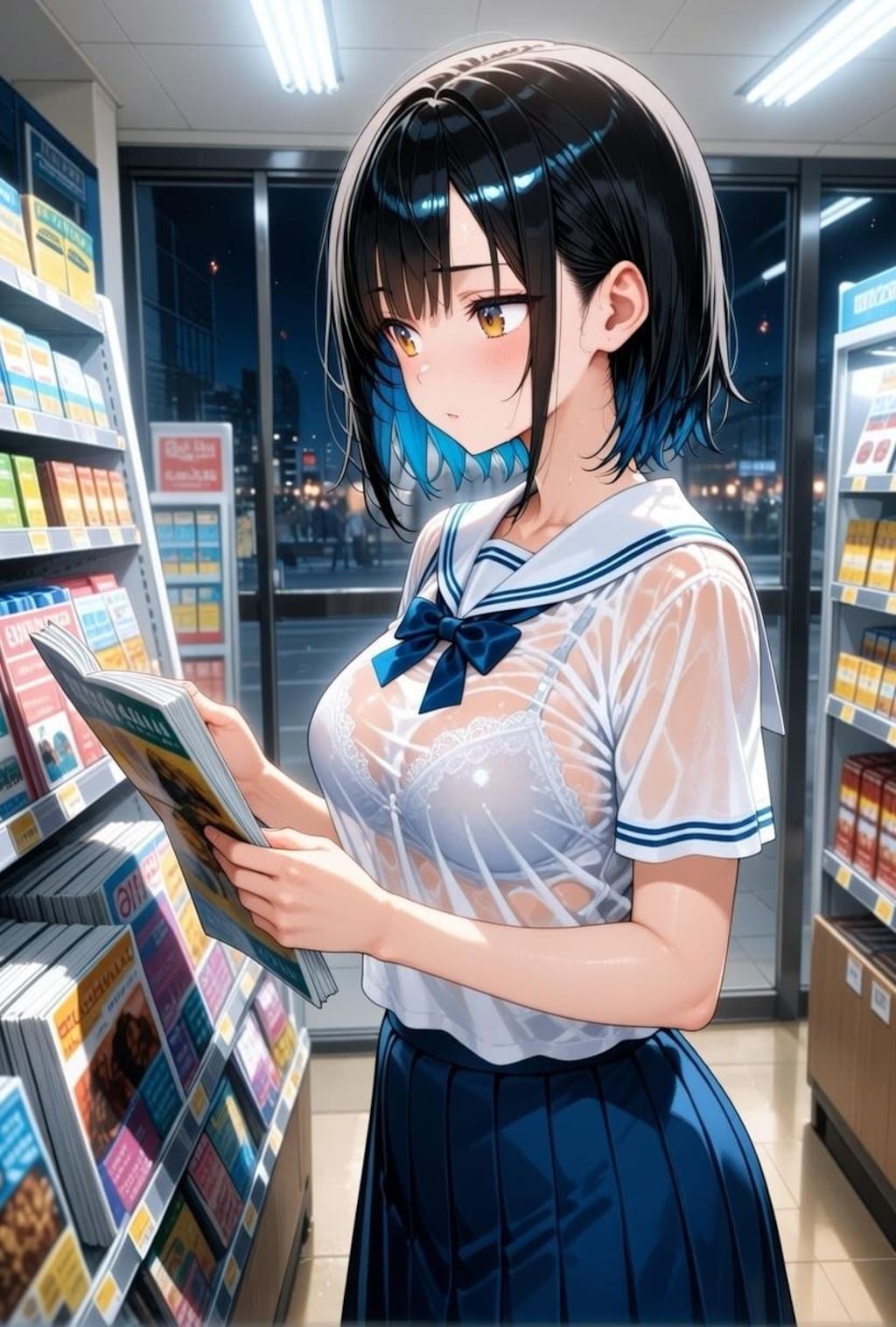 いつも抜いてる巨乳jkがこんな姿だったら