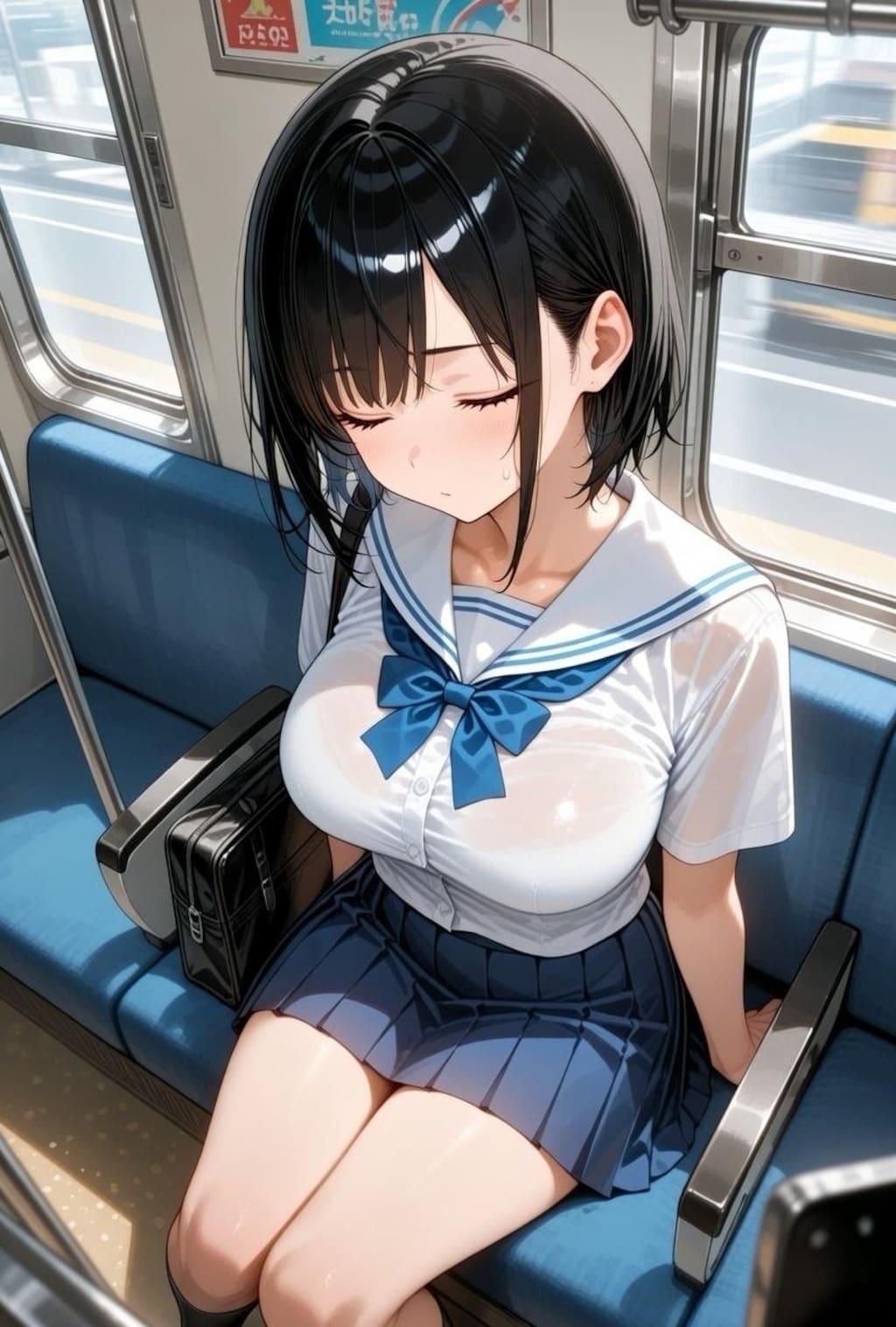 いつも抜いてる巨乳jkがこんな姿だったら