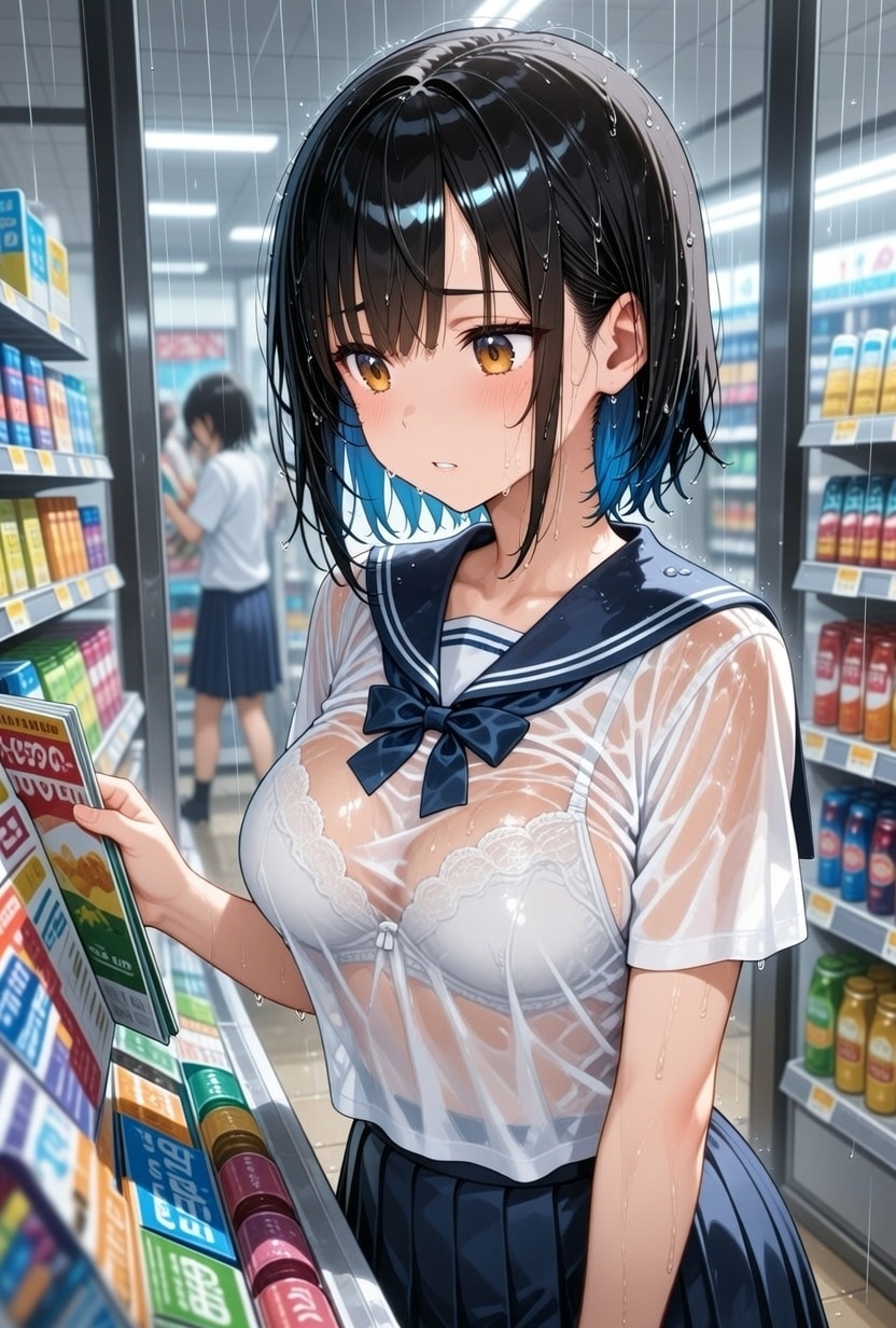 いつも抜いてる巨乳jkがこんな姿だったら