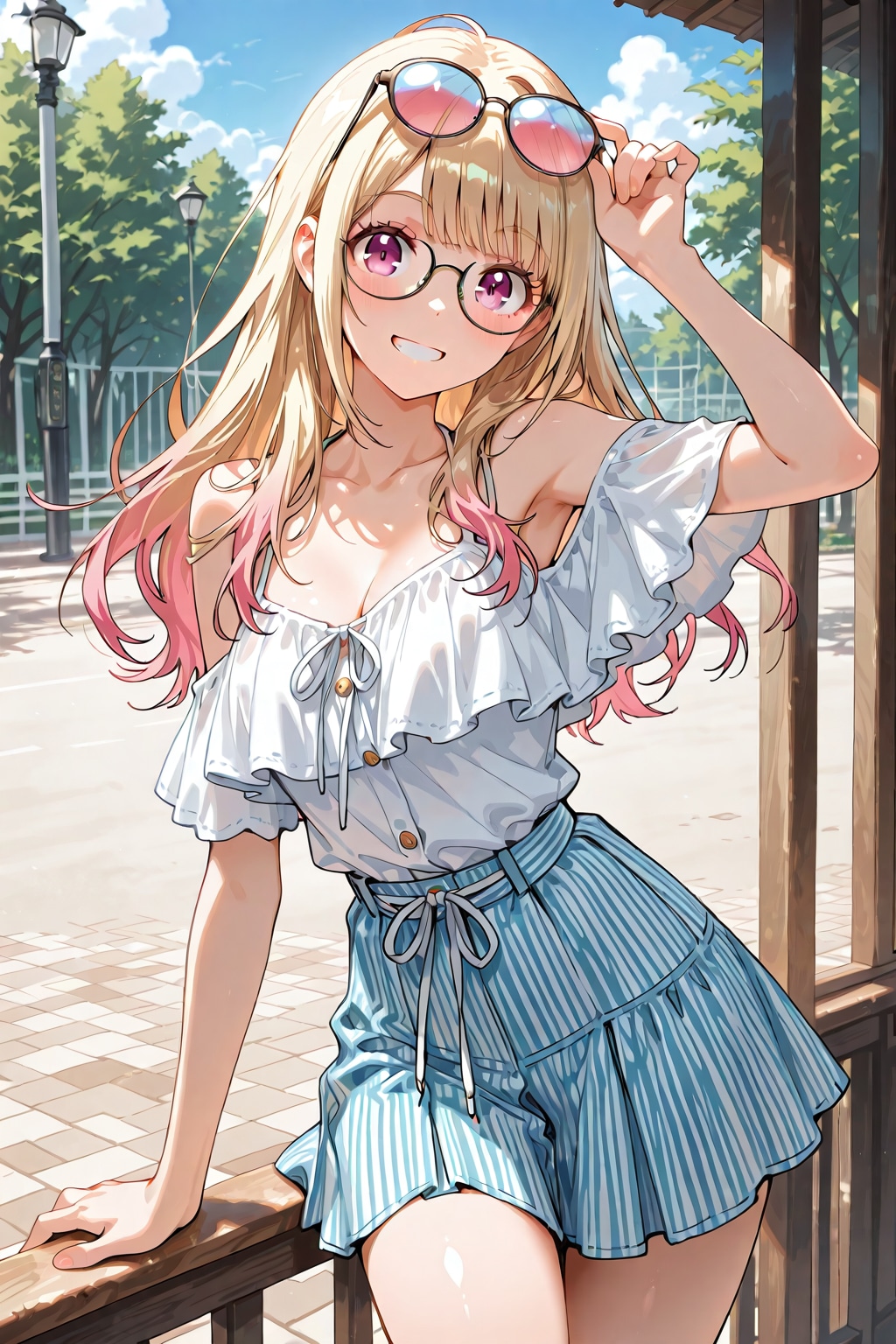 メガネ美少女