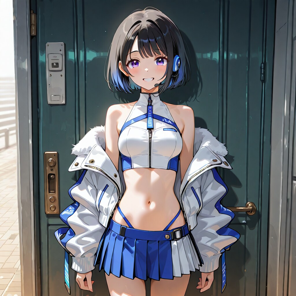オリキャラ青ショートにしてみました