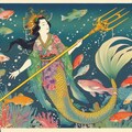 【DALL-E3】人魚姫の魚拓 3枚目