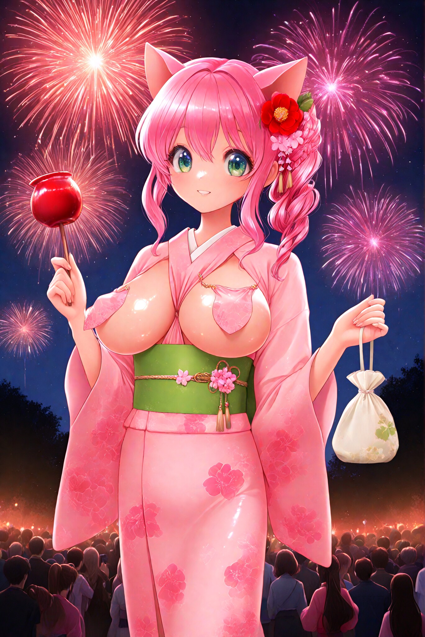 花火と浴衣