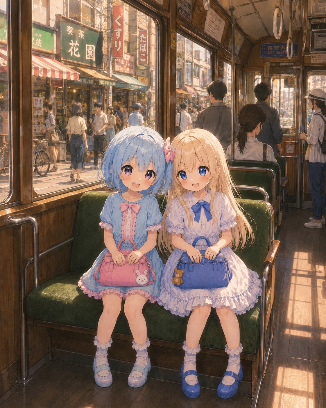 レトロ路面電車に乗ってみたよ🚃 | の人気AIイラスト・グラビア