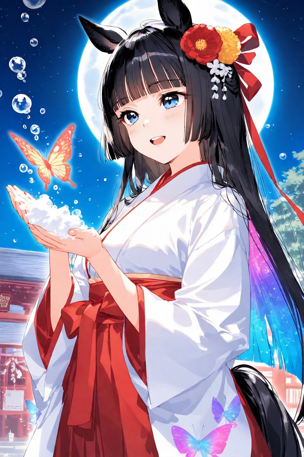 うわぁ～❤️綺麗な満月です❤️新年に向けての作業がまだまだたくさんあるから頑張らなくちゃ❤️