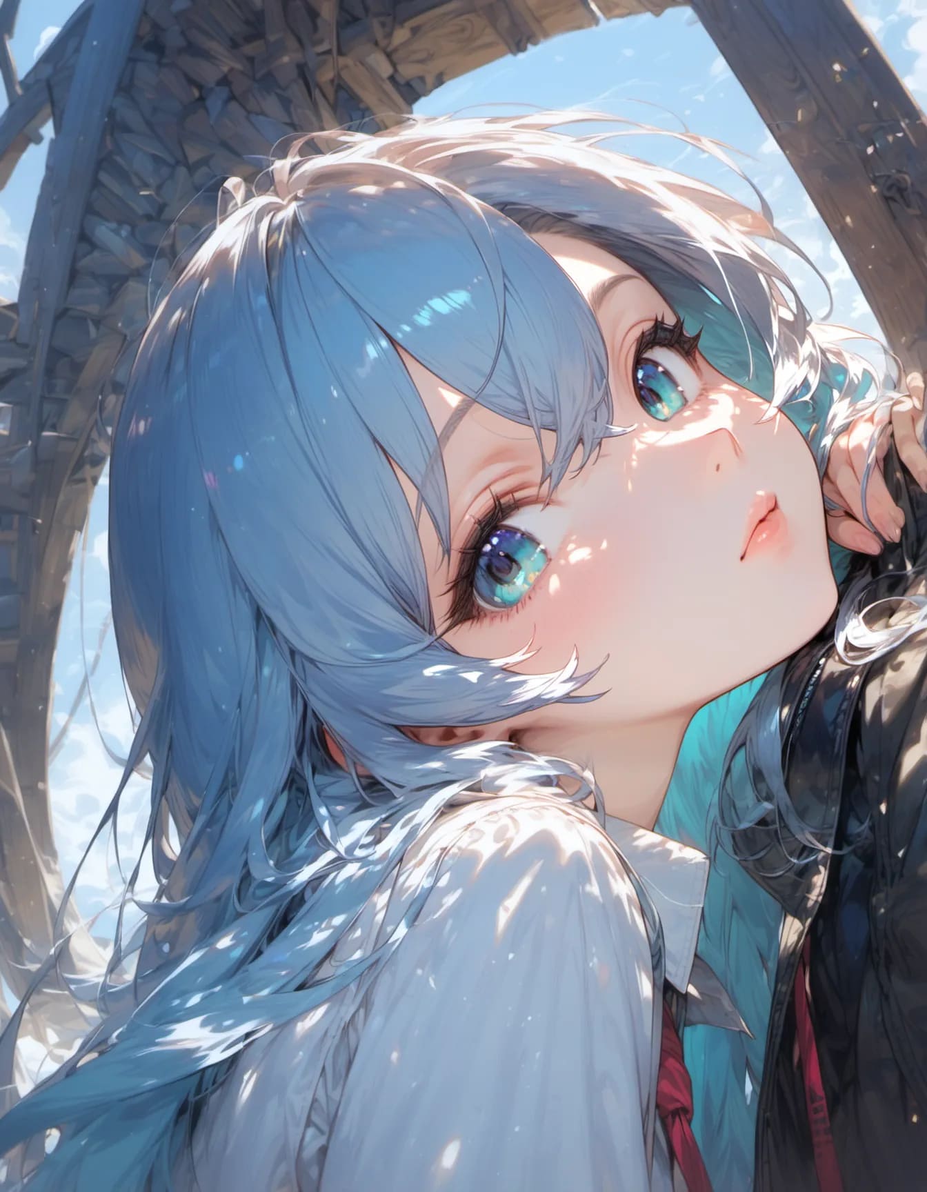 A Breath Suspended in Blue Light | の人気AIイラスト・グラビア