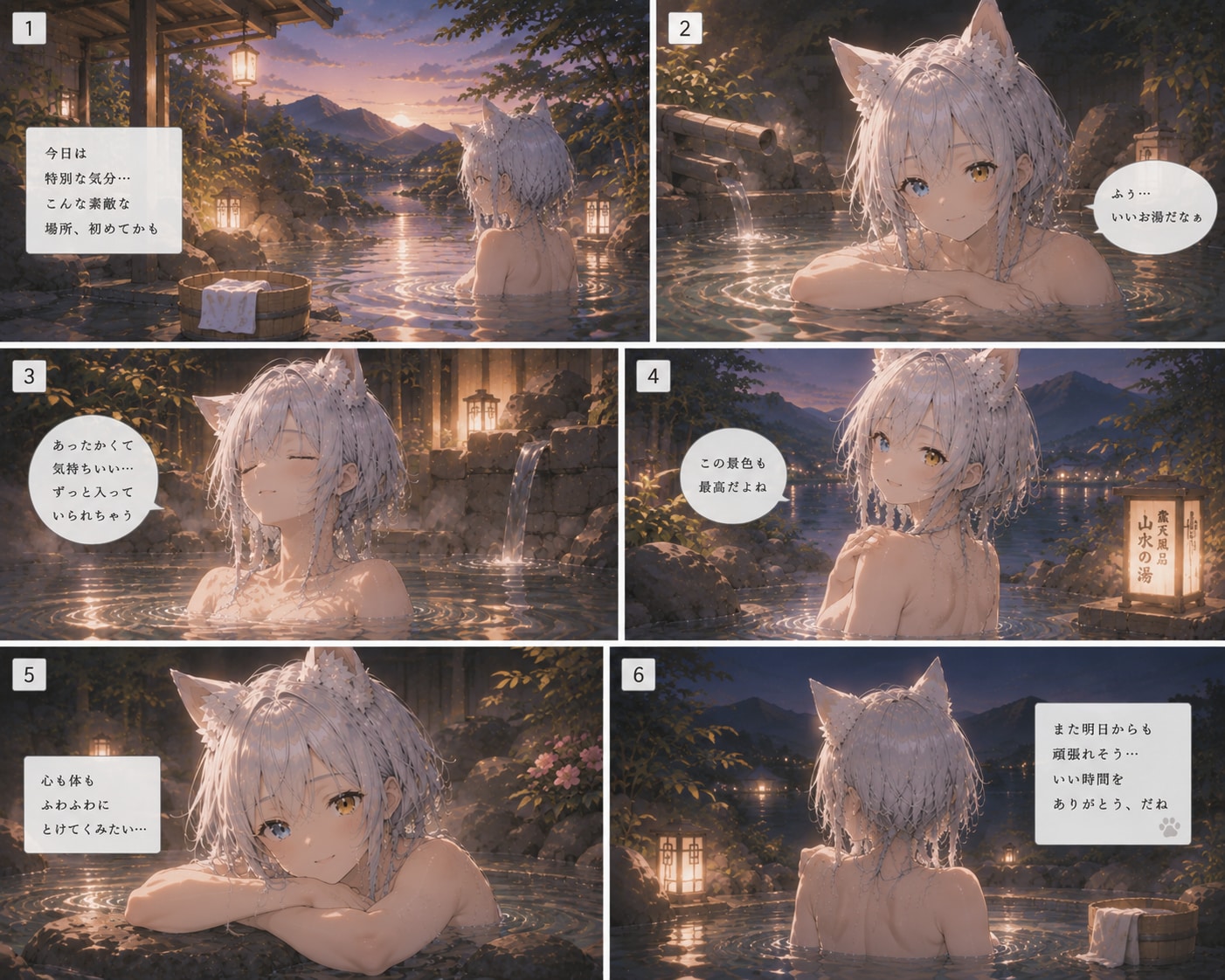 真銀（ましろ）ちゃんの銭湯シリーズ　6