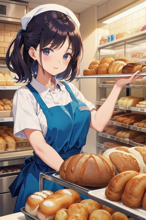 パン屋の女性